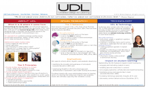 UDL Interactive Chart